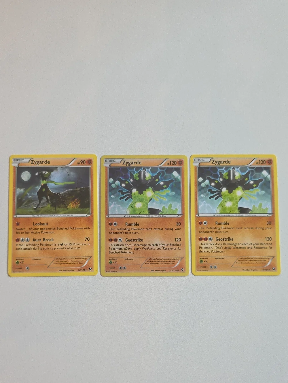 Pokemon Zygarde Cards